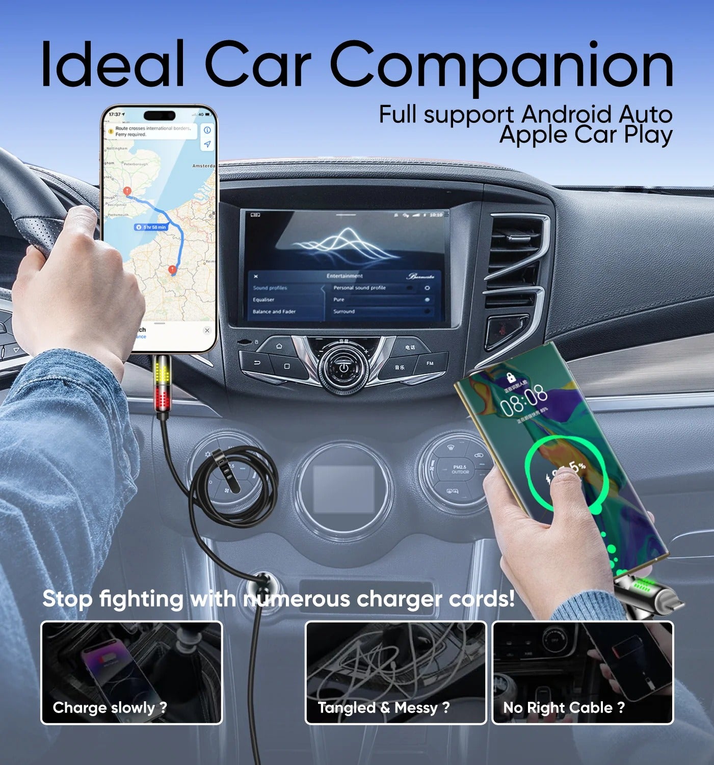 4-in-1 Multi USB Charging Cable Suitable for All Devices [FREE HOME DELIEVERY ALL OVER KSA ]