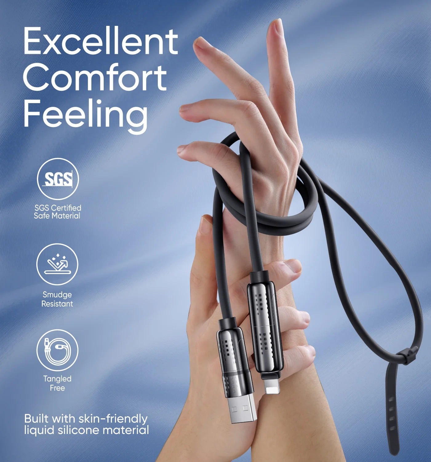 4-in-1 Multi USB Charging Cable Suitable for All Devices [FREE HOME DELIEVERY ALL OVER KSA ]