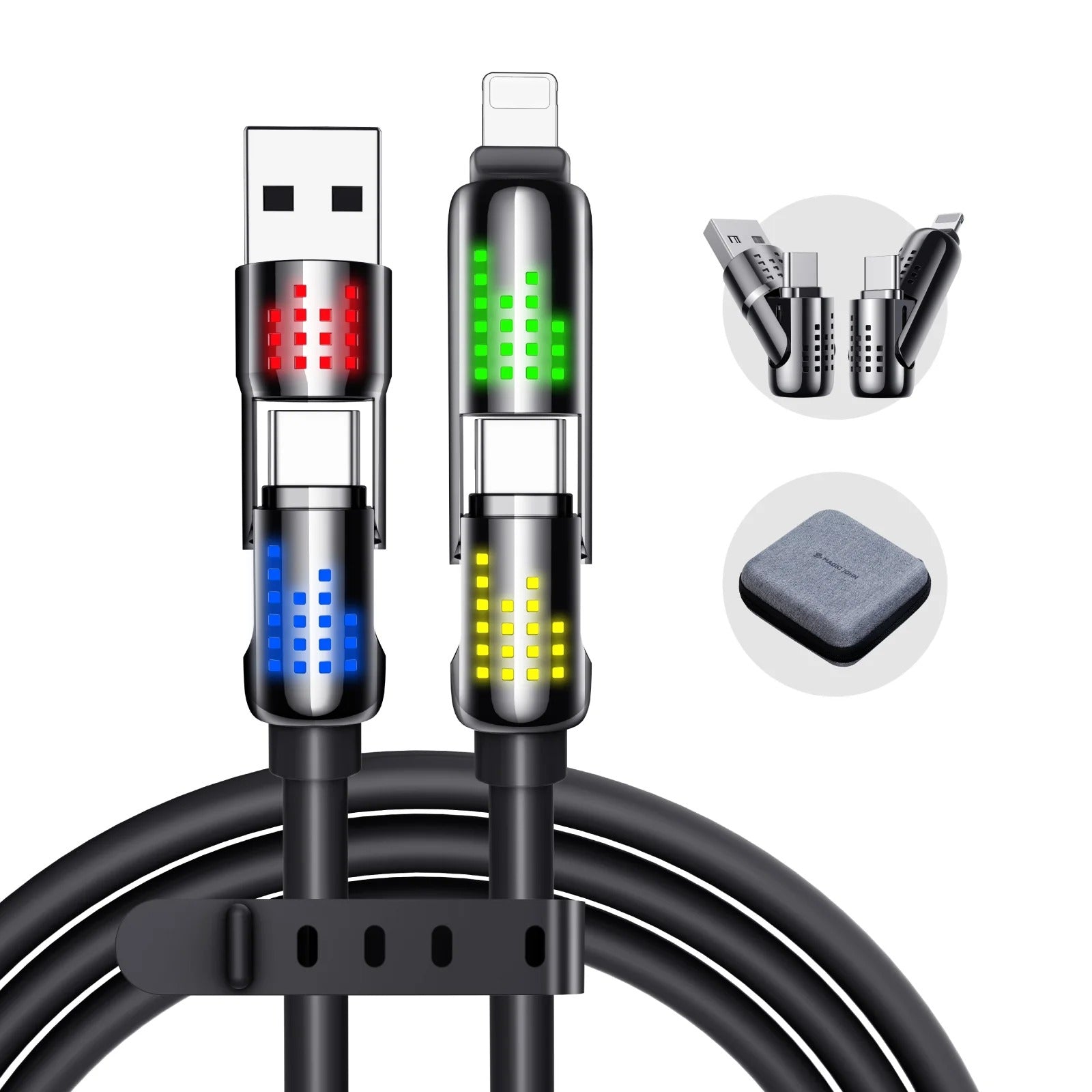 4-in-1 Multi USB Charging Cable Suitable for All Devices [FREE HOME DELIEVERY ALL OVER KSA ]