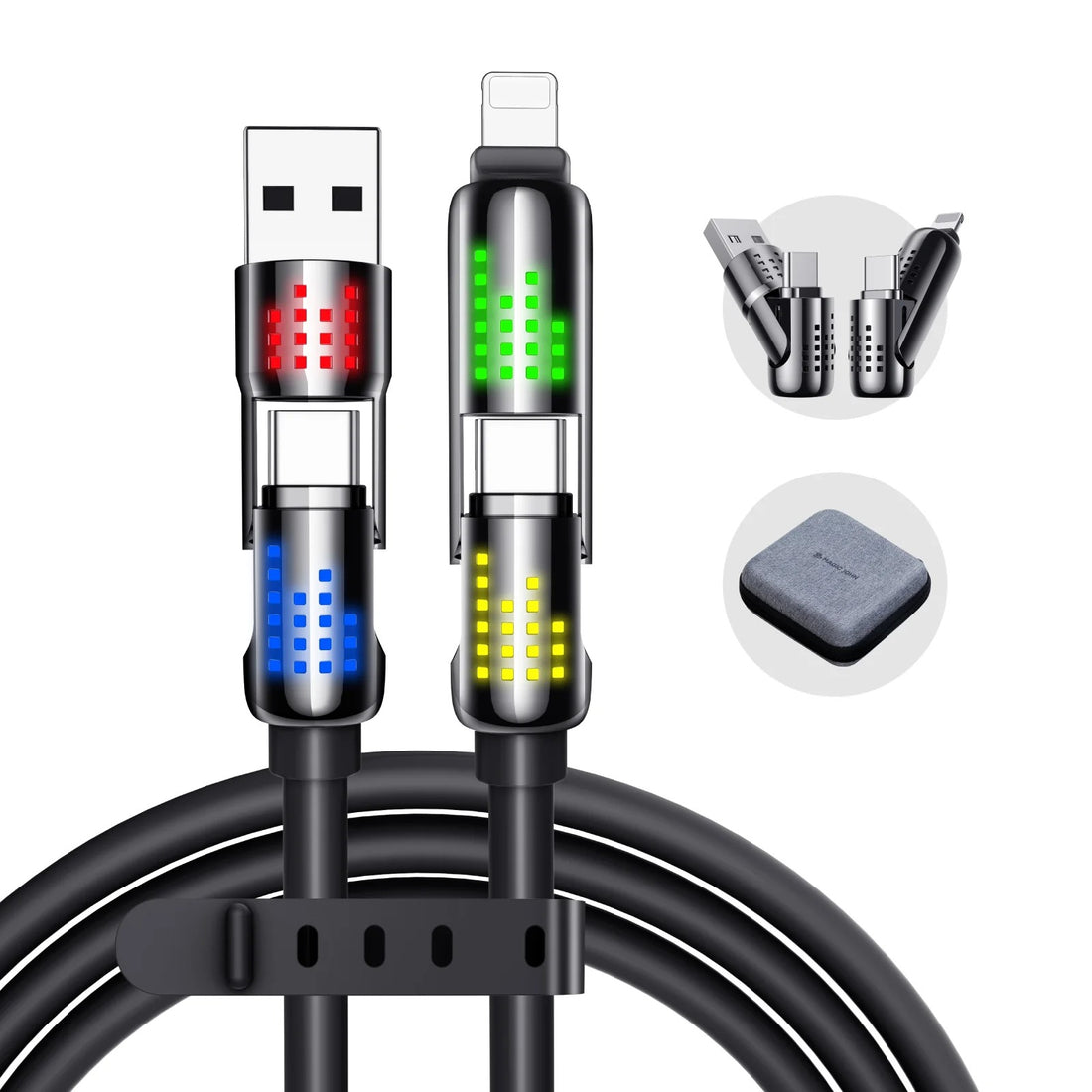 4-in-1 Multi USB Charging Cable Suitable for All Devices [FREE HOME DELIEVERY ALL OVER KSA ]